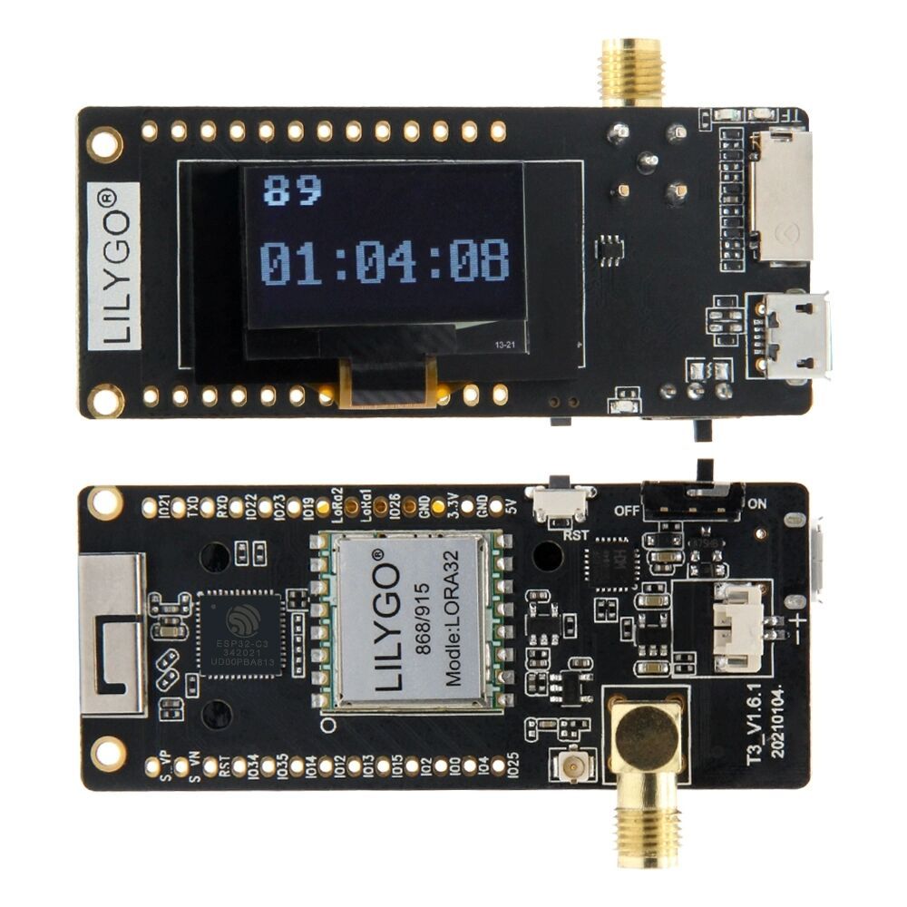 Lilo Ttgo Lora32 V2.1_1.6 Version 433/868/915Mhz Esp32 Lora Oled 0.96 Inch Sd Card Bluetooth Wifi