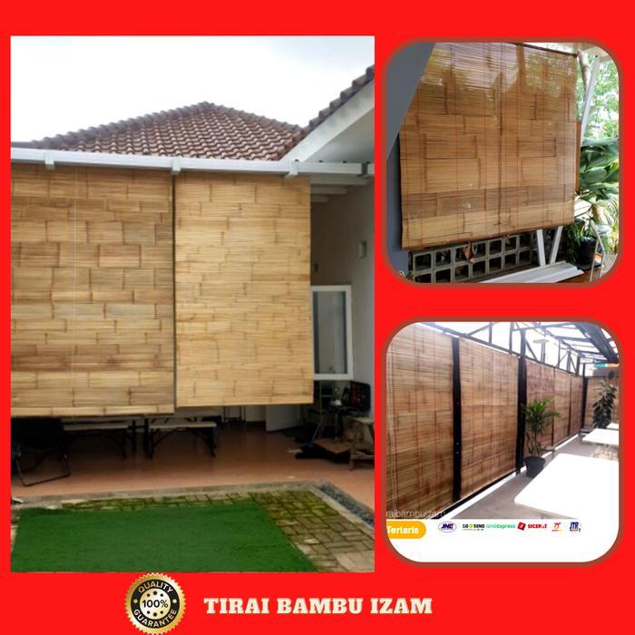 Tirai Bambu Outdoor Tirai Gulung Outdoor Tirai Pembatas Ruangan Kerai Bambu Kerei Bambu Kerai Gulung