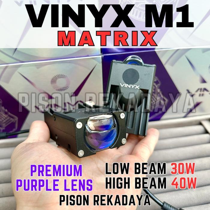 Mini Projector Biled Vinyx M1 Matrix Laser Mini Projie M1 Lampu Tembak Laser Biled Mobil Motor
