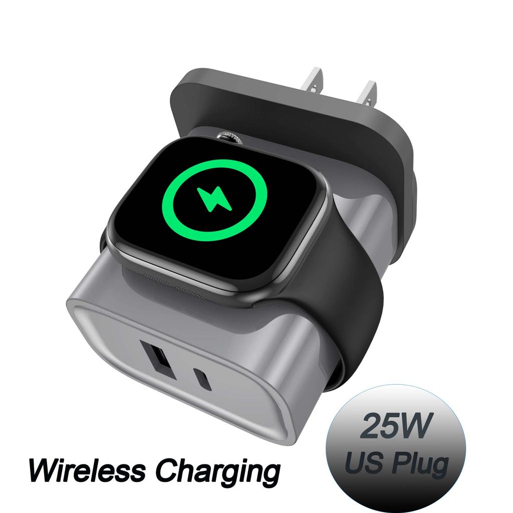 3in1 Smartwatch Charger for Apple Watch Series 2 3 4 5 6 7 SE 8 9 10 Ultra/Ultra 2 Portable Wall