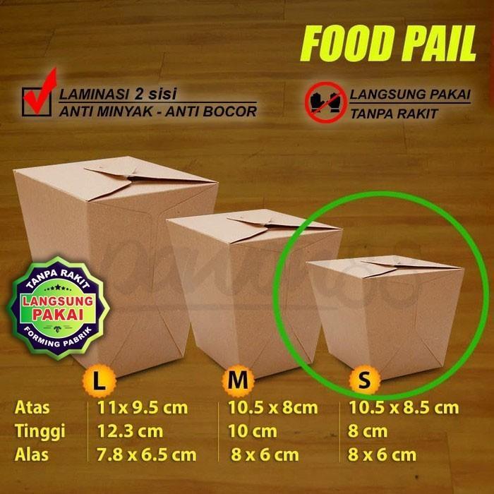 Food Pail Size S - Kraft Coklat