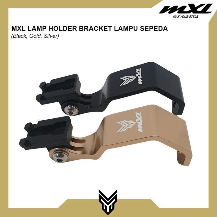 MXL Lamp Holder Bracket Lampu Depan Aksesoris Sepeda 3 Lipatan
