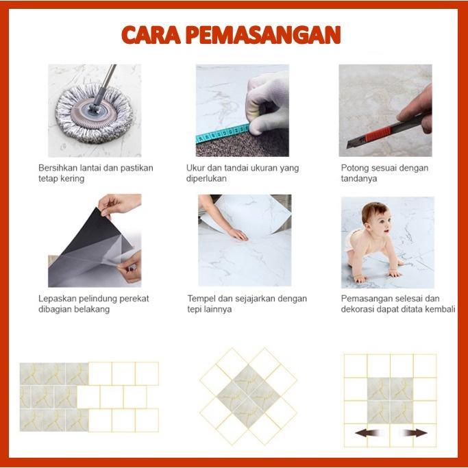 Bisa Cod H5221 Vinyl Lantai Marbel / Wallpaper Dinding / Vinil Sticker Lantai Marbel Granit Hitam