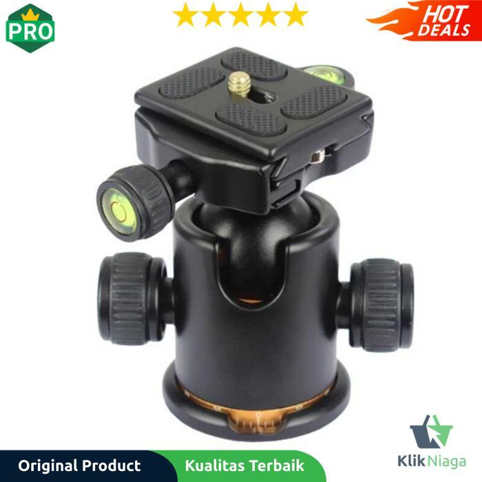 Andoer Tripod Ball Head Profesional 360 Rotation - TB81X Klik Niaga