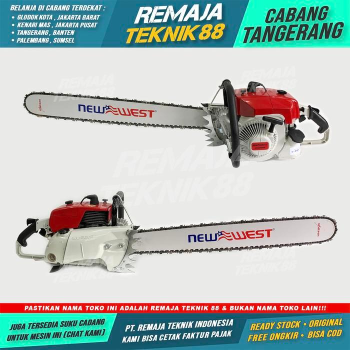 CHAINSAW NEW WEST 707 36 INCH / MESIN GERGAJI KAYU + BAR + RANTAI 36"