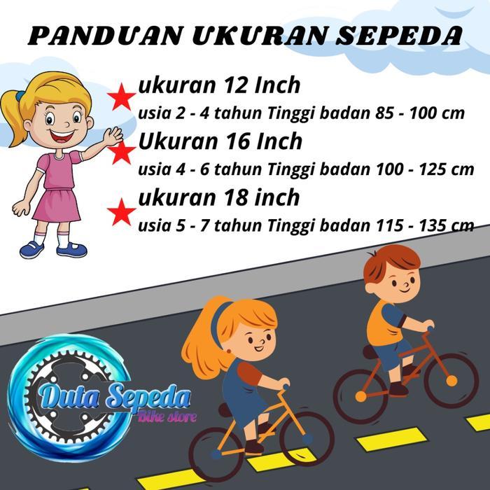 YUMMY sepeda anak sepeda anak perempua TK sampai SD sepeda mini sepeda keranjang