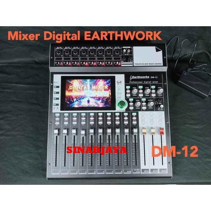 MIXER DIGITAL EARTHWORKS DM-12 PROFESIONAL MIXER 12 CHANNEL EARTHWORKS DM12 EARTHWORK DM 12 BLUETOOT
