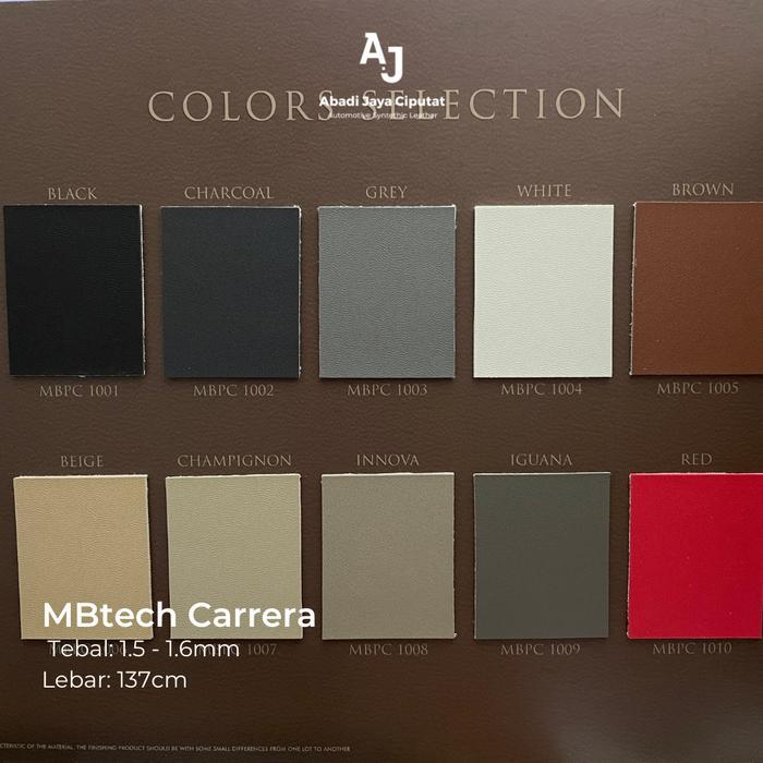 Promo Mbtech Carrera Meteran - Kulit Imitasi Bahan Jok Mobil Motor Sofa Original