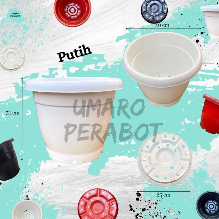 Pot Gentong Ukuran 40 / Pot Besar / Pot Jumbo / Pot Vinca / Pot Tanaman / Pot Bunga / Pot Plastik /