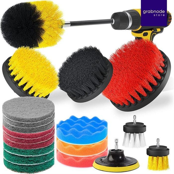 KIT SET LENGKAP SIKAT BUSA POLES POLISHER MOBIL BOR ALAT POLES - UT760