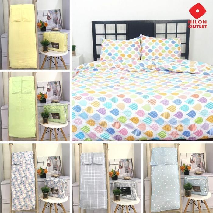 TERLARIS Cover + Inner Duvet Free Cover Pillow Double 210 X 210 READY STOCK