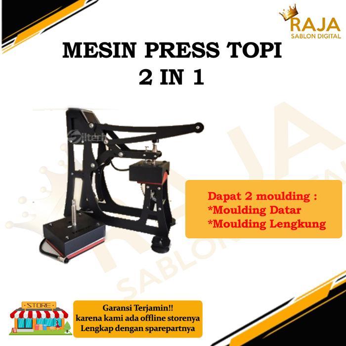 Mesin Press Topi 2in1 Fressub Press Topi & Press Logo Datar Sablon DTF, Polyflex, Sublimasi