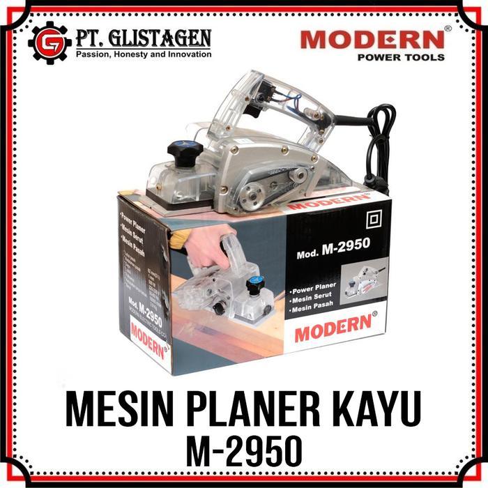 Modern M 2950 Mesin Planer Serut Ketam Pasah Kayu M-2950 Body Transparan Modern