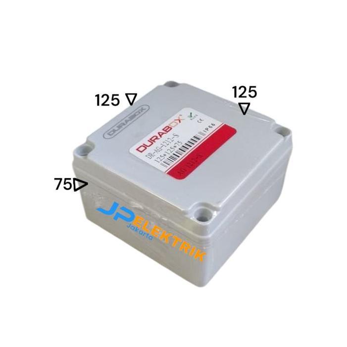 BOX PANEL PLASTIK ABS 125X125X75 MM ABU IP66 PANEL BOX PLASTIK