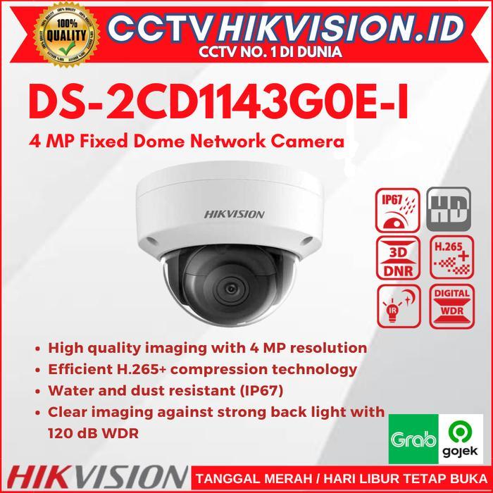 Ip Camera Hikvision Ds-2Cd1143G0E-I Cctv 4Mp Indoor Support Onvif
