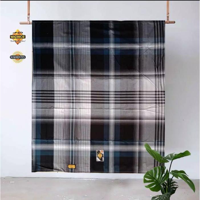 Wadimor Sarung Tenun Motif Hitam Putih Kain Sarung Wadimor Original