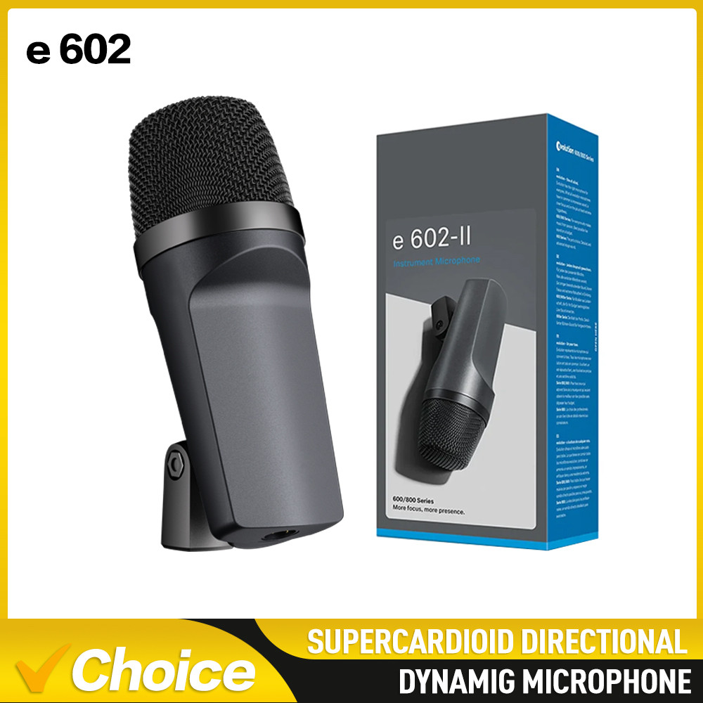 Bass Microphone E602 Wired Drum Mic Dynamic Kick Tom Use For Drums Vocal Band DJ Stage Instrumental