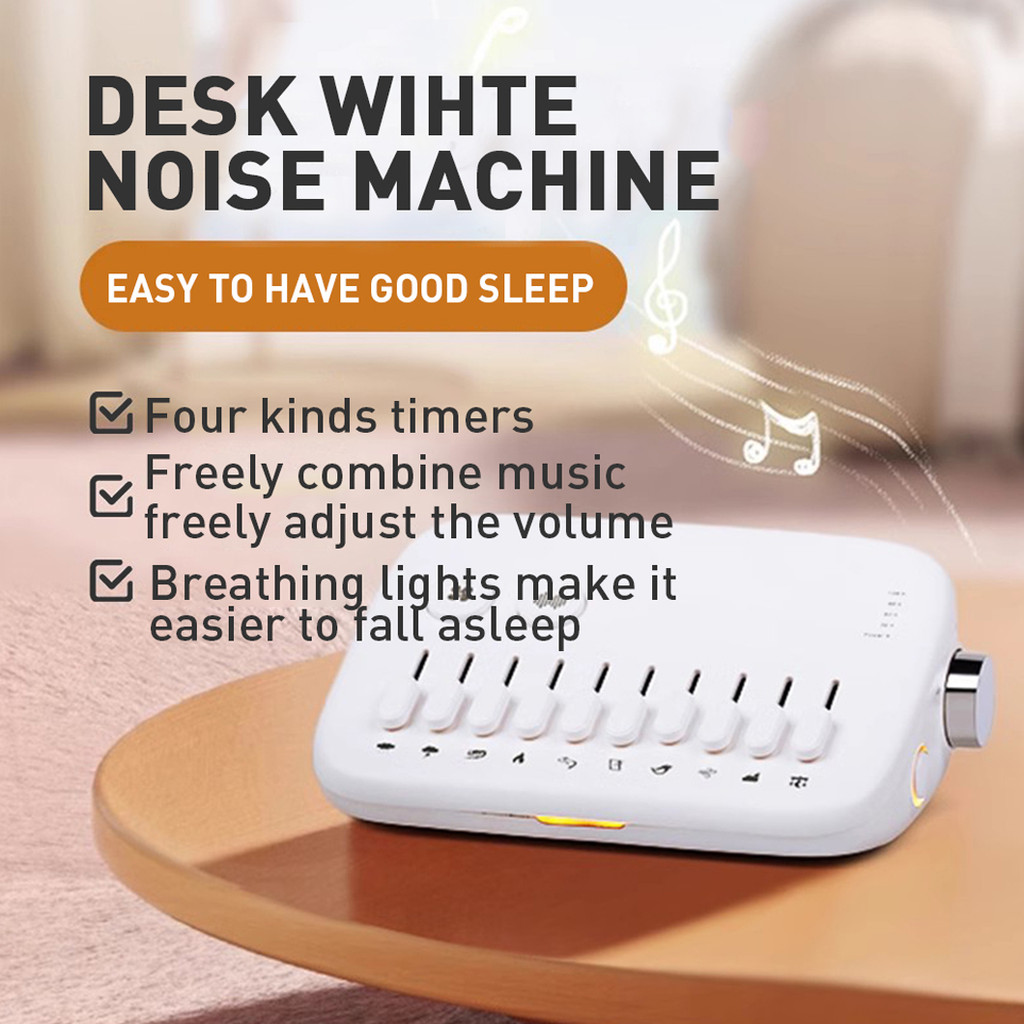 1pc Mini Sleep Sound Machine 10 Soothing Nature Sounds Portable Mini Sleep Sound Machine, Noise