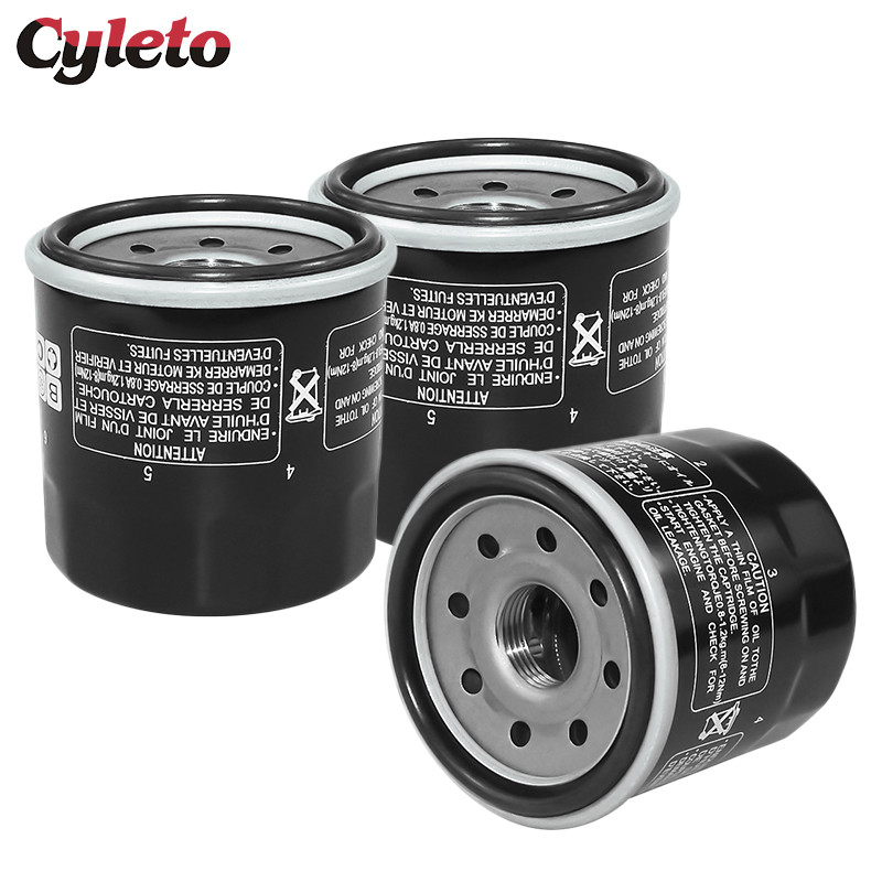 1/2/3pcs Motorcycle Oil Filter for Kawasaki KLE500 Vulcan EN 500 ER6F ER6N GPZ500S Ninja 500R 650R E