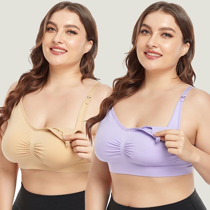 Bh Bra Wanita Menyusui Kancing Bukaan Depan Tanpa Kawat Bra Jumbo 961