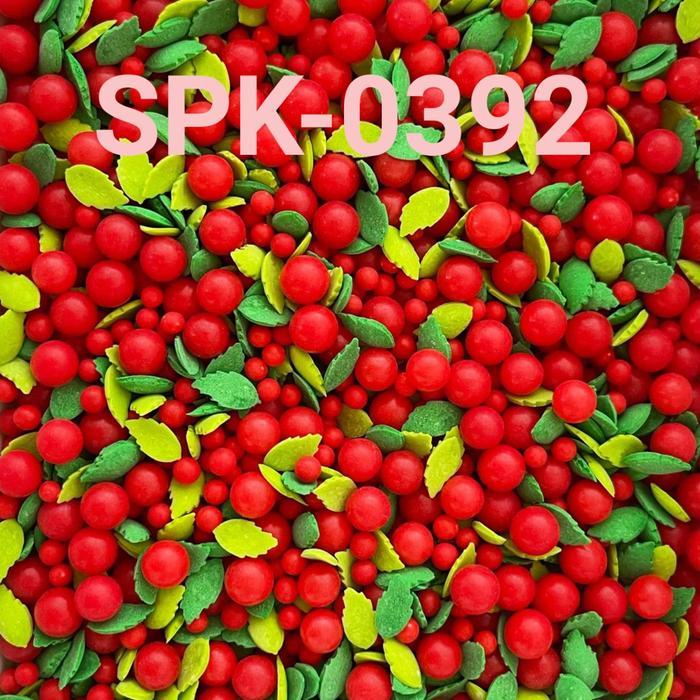 SPK-0392 Sprinkle springkel sprinkles 1kg daun buah apel ceri merah