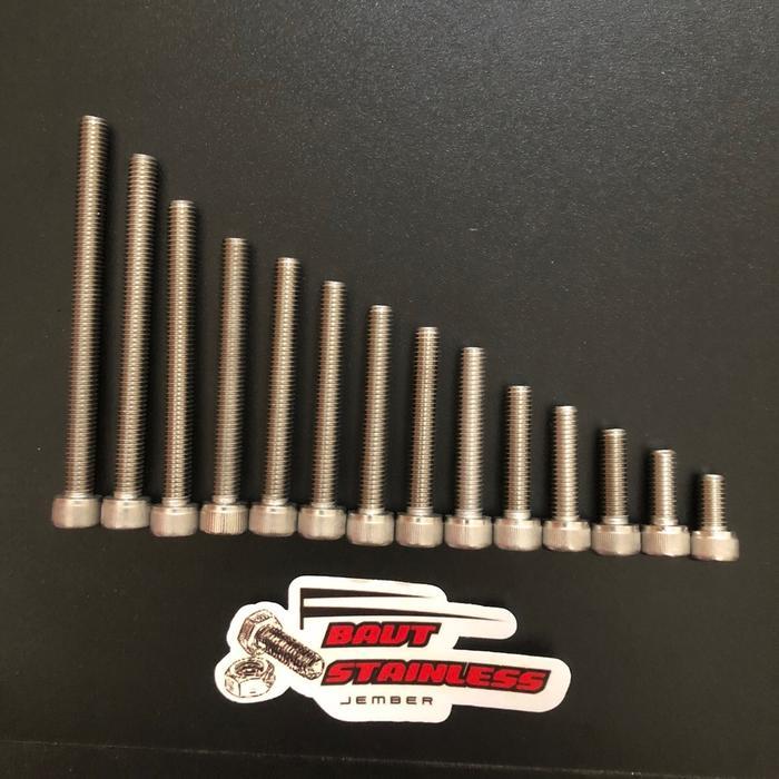 Baut L stainless M8 (baut 12) THE 304 A2-70