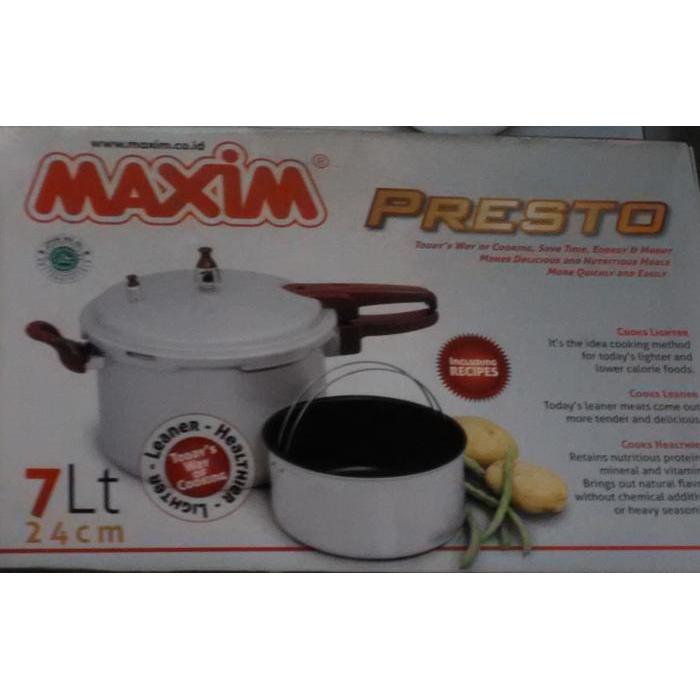 Panci Presto, Maspion-Maxim, 7 Liter.(Khusus Gojek).