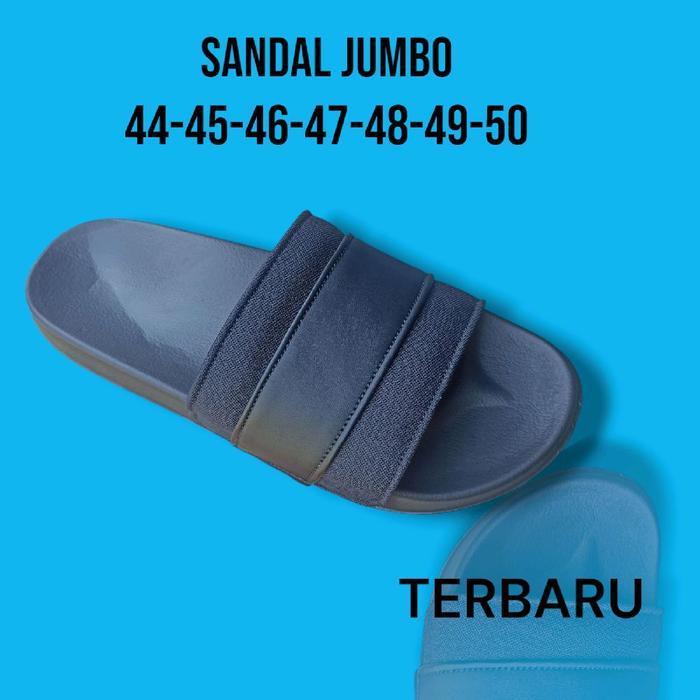 sandal jumbo polos pria sandal big size sandal rumah strap Sendal Selop pria