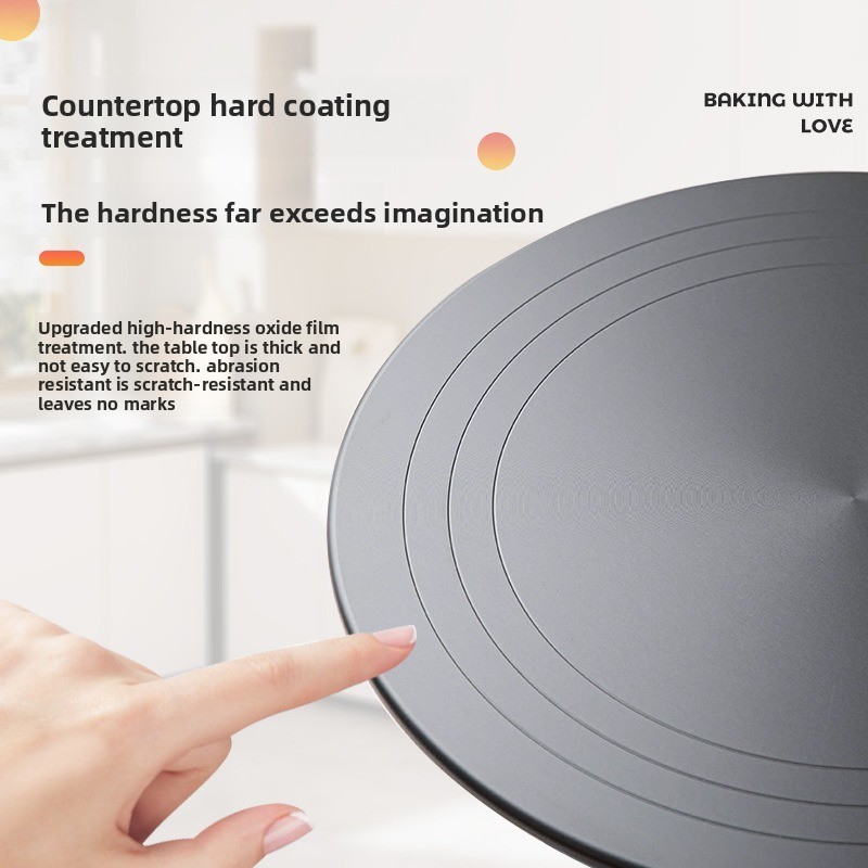 Tracking turntable Aluminum alloy electric cake turntable turntable, piping table Household baking