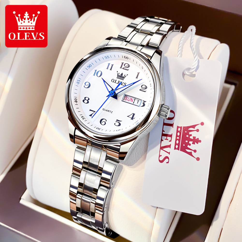OLEVS BRAND FEMALE STYLE AUTHENTIC LADIES' WATCH LARGE DIGITAL WATERPROOF ELECTRONIC QUARTZ WOMEN'S