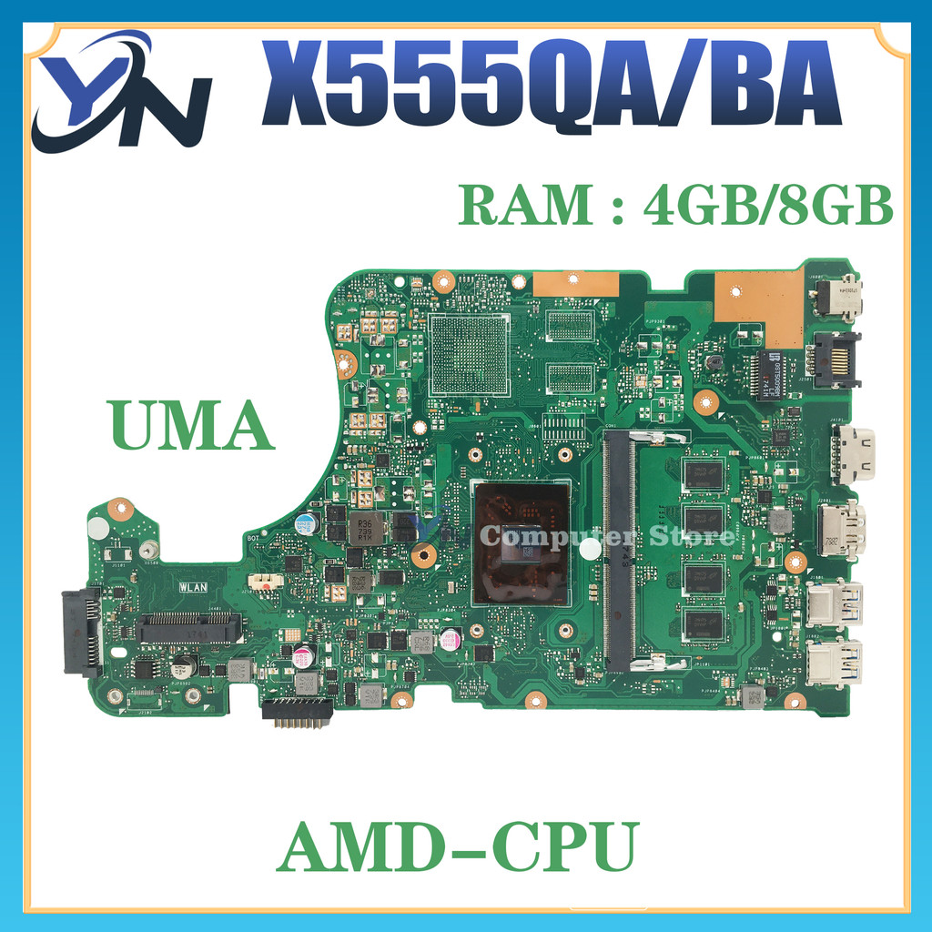X555QG Laptop Motherboard For Asus X555Q X555QA X555B X555BP K555B X555BA Mainboard A6 A9 A10 A12