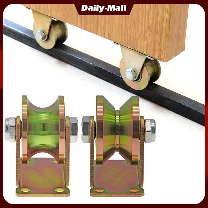 "New" Roda Gerbang Pagar Roda Pagar Rumah Model U&V Roda Besi Pagar Roda Rel