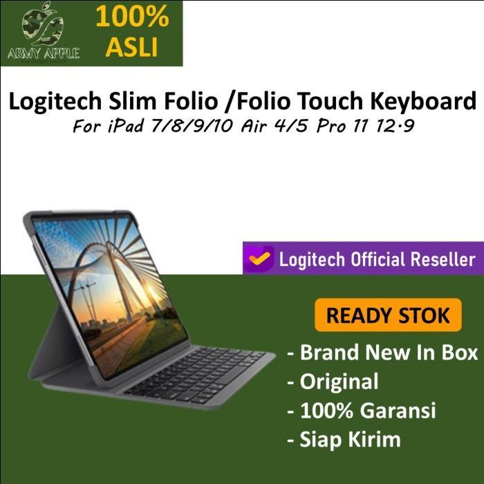 Logitech Slim Folio Touch Keyboard Case Ipad Pro 11 12.9 Air 5 10.9 10