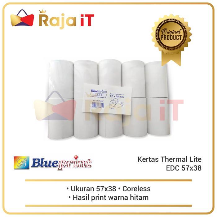BLUEPRINT Kertas Thermal 57x38 Printer thermal roll EDC 57 x 38 Lite