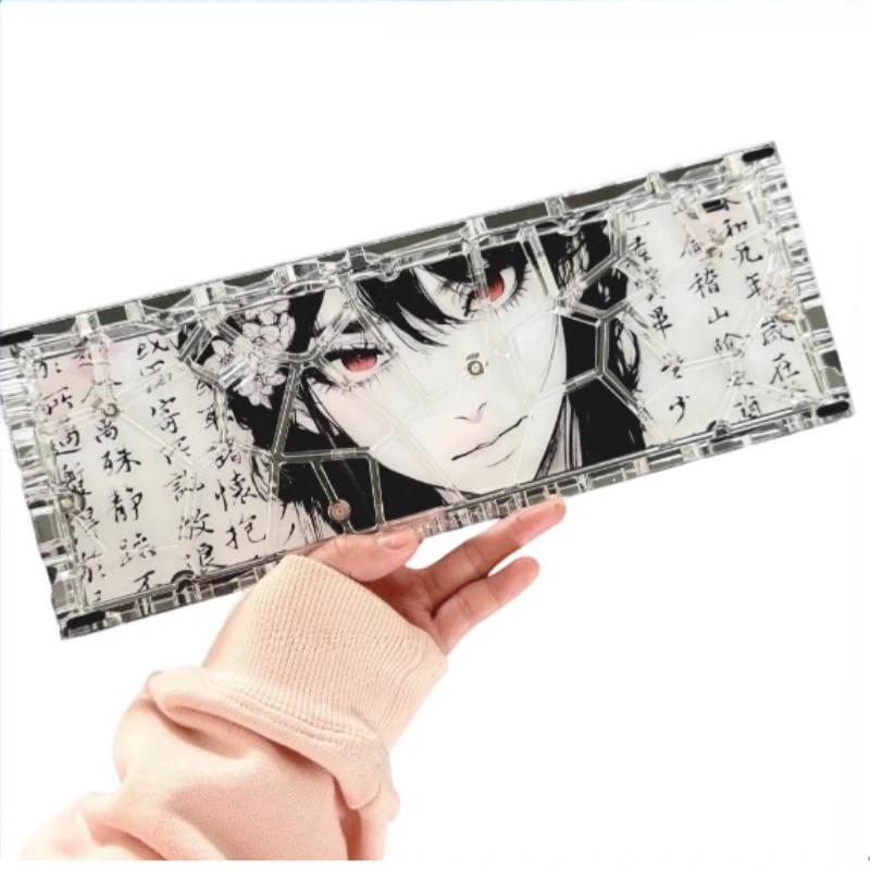 Holy60/GH60/Mad60 Keyboard Base Plate Custom Anime Figure Acrylic Keyboard Plate for Hollow Keyboard