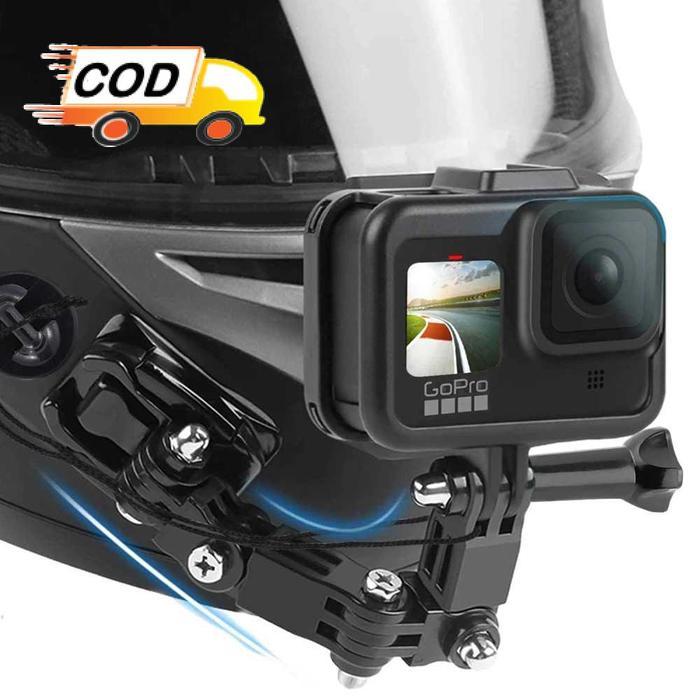 Mount Helm Motor Full Face for GoPro Dudukan Kamera Aksi Rekam Outdoor Olahraga