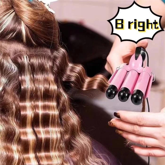 Catokan RAMBUT 3 BARELL Curly Otomatis - catokan genteng, catokan baba , catok curly, keriting