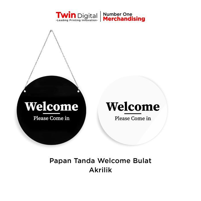 SIAPKIRIM Sign Round Acrylic - Papan Bulat Akrilik READY STOCK