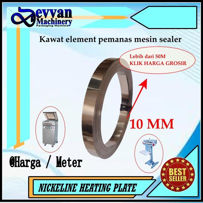 Elemen kawat pemanas sealer Lebar 10mm Harga meteran
