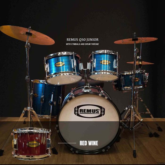 Drum Akustik Remus junior Remus Q50 / Remus Q-50 junior with cymbal Original