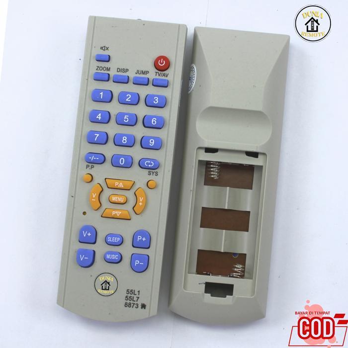 "New" Remot TV Tabung China 55L1 Remote Ganti Mesin Remote TV Tabung Mitochiba Wansonic Wcom