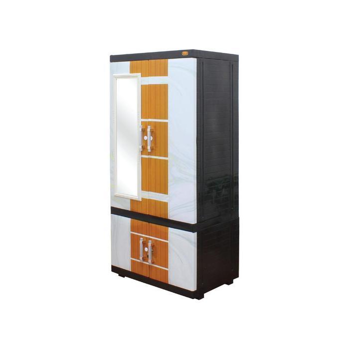 TERLARIS NAIBA - LEMARI MSC NAIBA FIT GANTUNG EBONY MIRROR plastik furniture Asli Naiba (INSTAN)