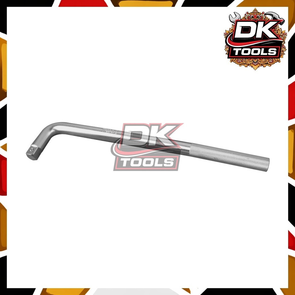 Wipro sliding L handle CR 1/2" - WIPRO GAGANG SOK L 1/2"x10" OFFSET HANDLE STANG KUNCI SOCK SHOCK