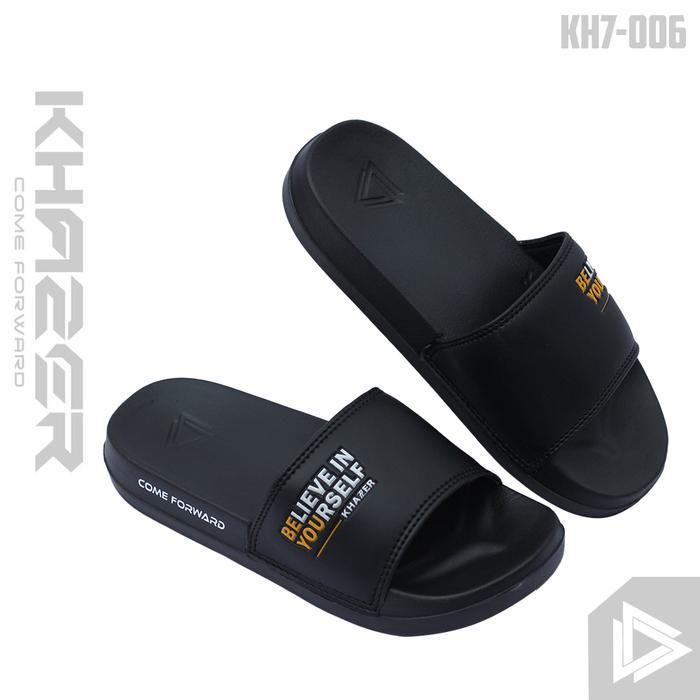 Aerostreet - Sandal Slip-On Believe In Yours Self Sandal Cowok Keren Shoes Pria Sendal Karet Terbaru