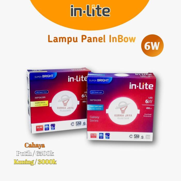 INLITE Downlight Panel Light LED Inbow 6W Bulat INPS628R