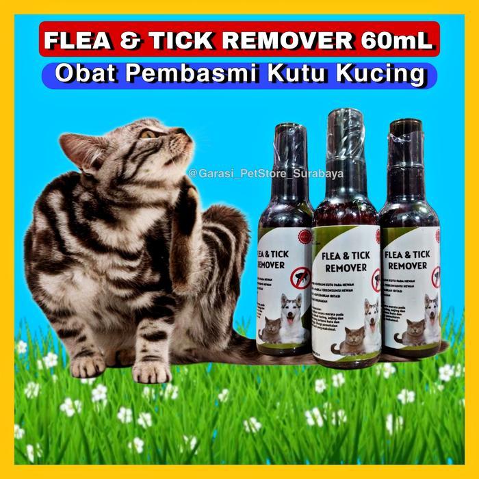 Spray Obat Kutu Kucing Anjing Aman Terjilat Spray Anti Kutu Hewan 60ml Semprotan Kutu Kucing Kitten
