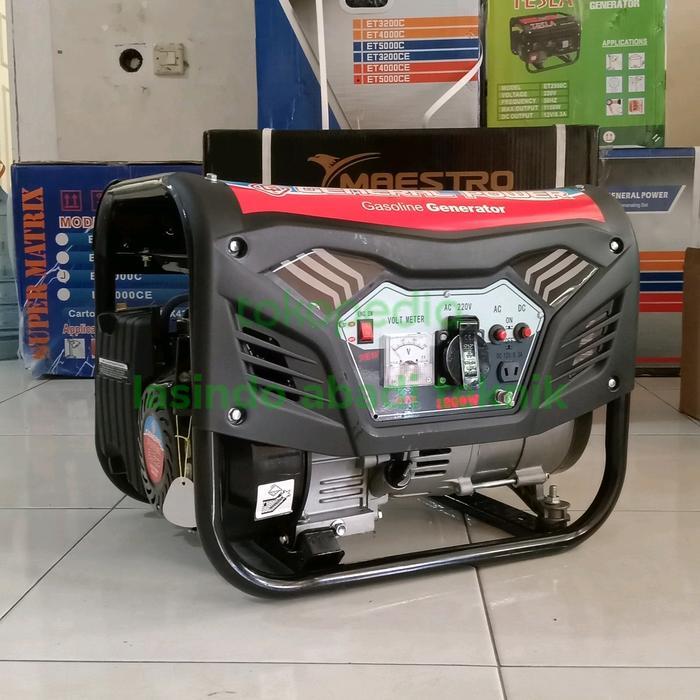 Genset Listrik 1200W GENERAL POWER ET2500C AVR / Gasoline Generator Genset Jenset 1200 Watt Bensin E
