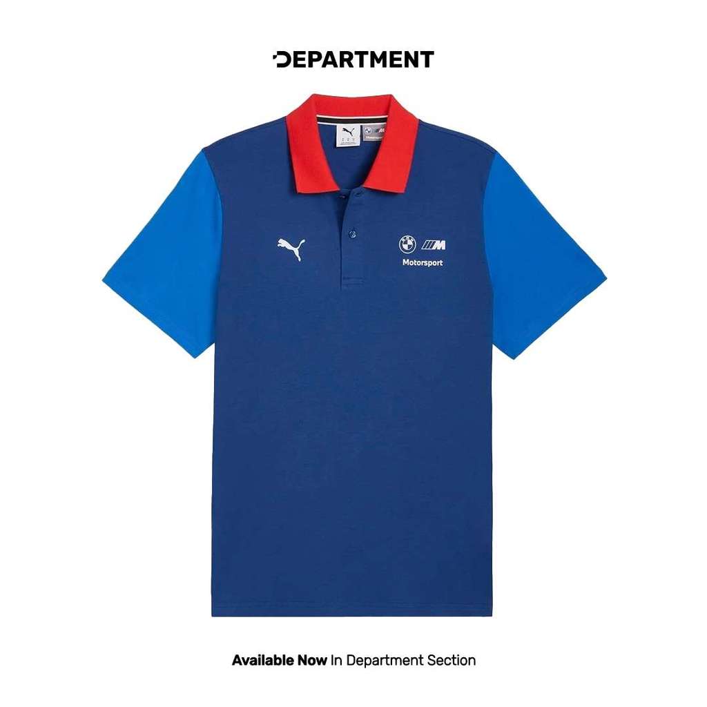 PUMA Kaos Polo Pria BMW MMS ESSENTIALS 63490004 ORIGINAL