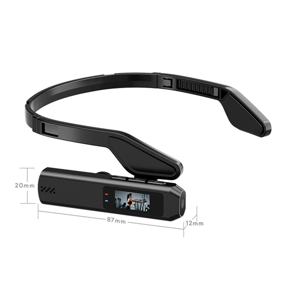 Wearable WiFi Video Camera APP Control Hands-Free Vlog Camera Built-in Battery Body Camera for Vlog