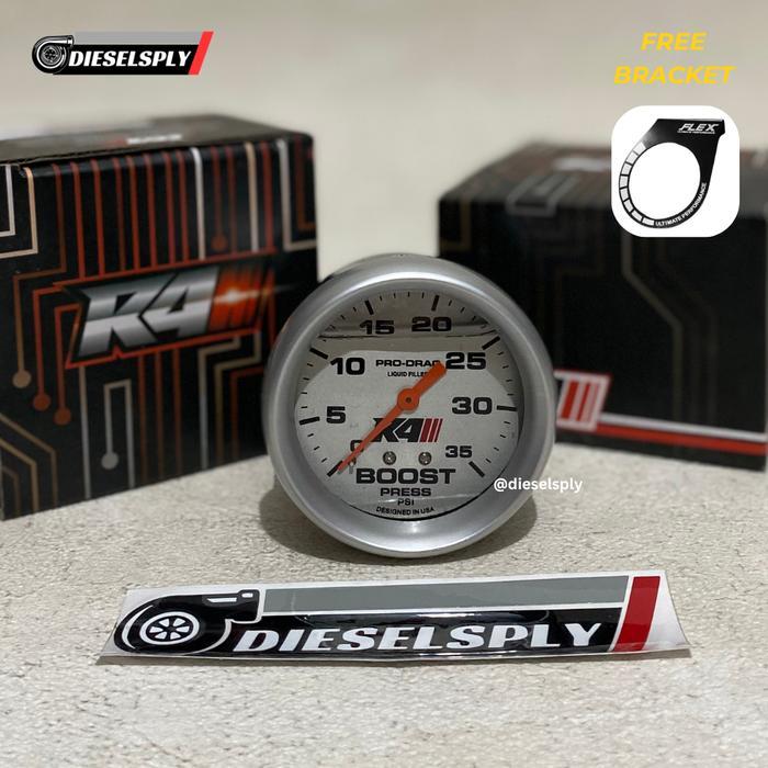 Boost Meter R4 Classic 60 PSI Innova/Fortuner/Pajero FREE Bracket